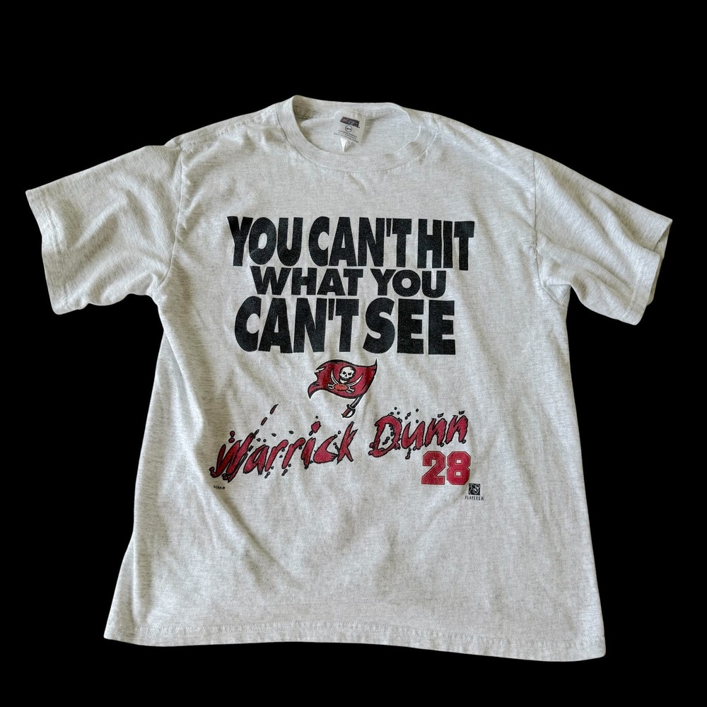 Nutmeg Mills Warrick Dunn Tampa Bay Buccaneers T-Shirt Youth 16/18 Women's Small